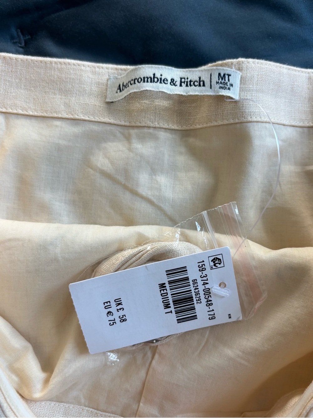 Abercrombie | Women’s NWT Scarlett Strapless Linen Blend Skort MT - Picture 7 of 10